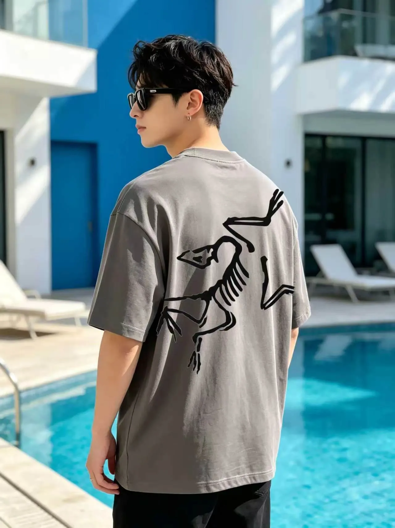 Arc’ter/ logo + New Arrival ， ， ， ， T Same Style。 :Black White Blue Gray Size:S（90-130 ） M（125-140 ） L（135-160 ） XL（160-180 ） XXL（180 ）